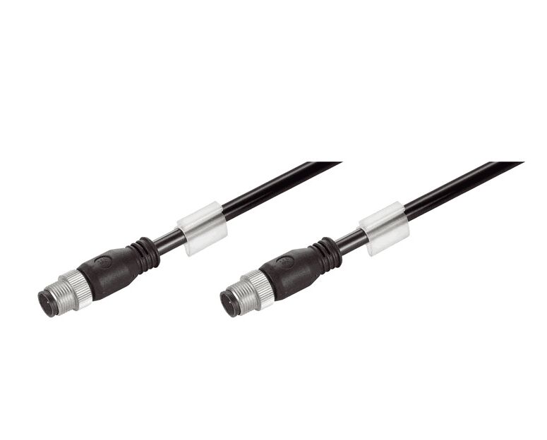 Weidmüller IE-C5DB4RE0015MCSMCS-E 1010850015 System cable, M12 D-code – IP 67 straight pin, M12 D-code – IP 67 straight pin, Cat.5 (ISO/IEC 11801) / Cat.5e (TIA T568-B), Radox GKW S, 1.5 m