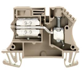 Weidmüller  W-Series WNT 10 10X3 BE 1010900000 Neutral conductor disconnect terminal, Busbar connection, 10 mm², 400 V, 57 A, sliding, Dark Beige