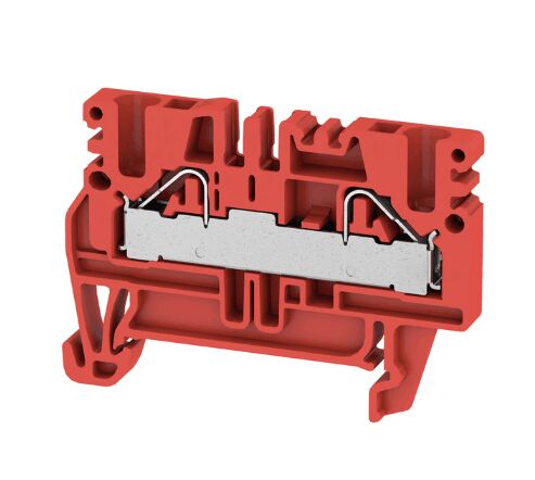 Weidmüller PDU 2.5/4 RT 1011510000 Feed-through terminal, PUSH IN, 4 mm², 800 V, 32 A, Red