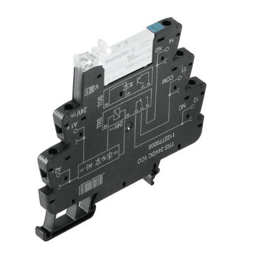 Weidmüller TRS 5VDC 1CO 1122740000 TERMSERIES, Relay module, No. of contacts: 1 CO contact AgNi, Rated control voltage: 5 V DC ±20 %, Continuous current: 6 A, Screw connection