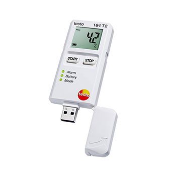 Testo 184 T2 data logger Temperature monitoring Food Pharma Storage and transportation
